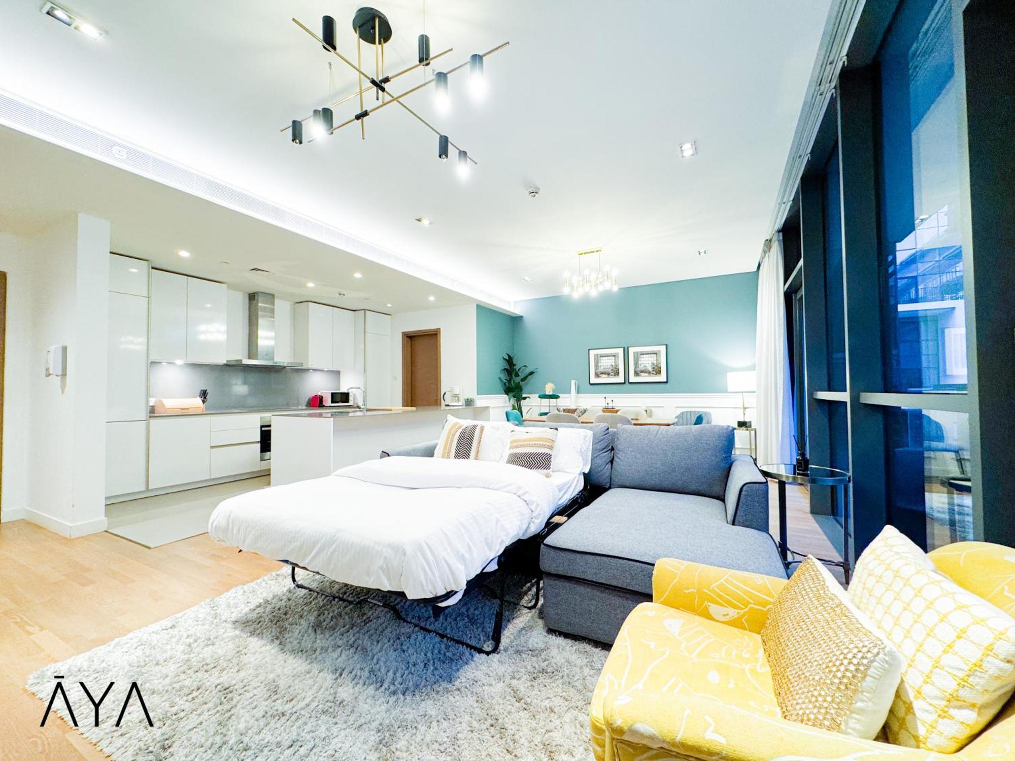 Luxury Apartment With Pool, Patio & Gym In City Walk Dubai Exterior photo